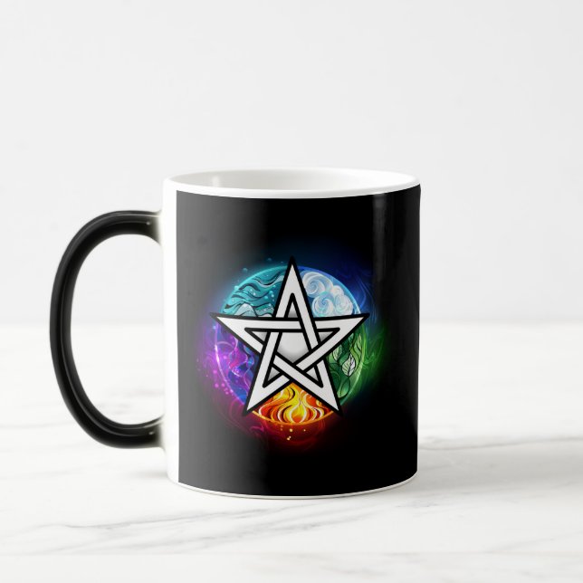 Taza Mágica Pentagrama de Wiccan (Izquierda)