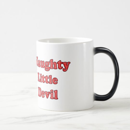 Taza Mágica Pequeño diablo travieso con el texto