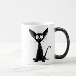 Taza Mágica Pequeño gato negro