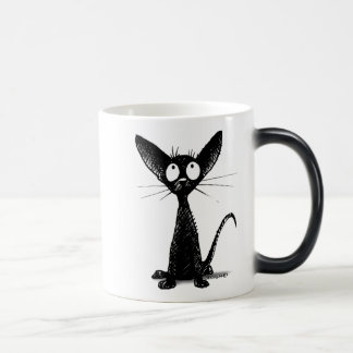 Taza Mágica Pequeño gato negro
