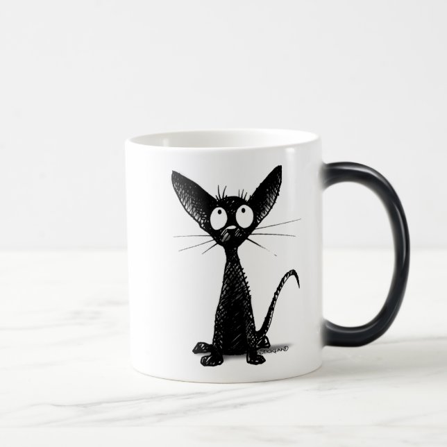 Taza Mágica Pequeño gato negro (Derecha)