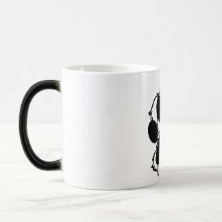 Taza Mágica Perro blanco y negro