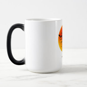 Taza Mágica Perro Halloween Greyhound italiano Jack O Lantern