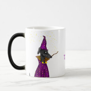 Taza Mágica Perro mago negro perro morphing mágico personaliza