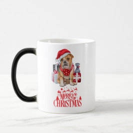 Taza Mágica perro navidad