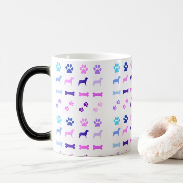 Taza Mágica Perro y huesos (Con donut)