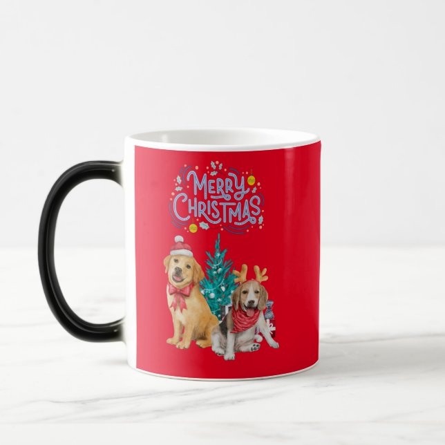 Taza Mágica Perros navidades (Izquierda)