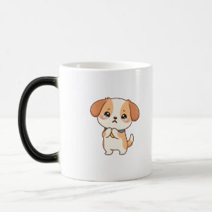Taza Mágica Personaje de Dibujos Animados Lindo Perro Llorando