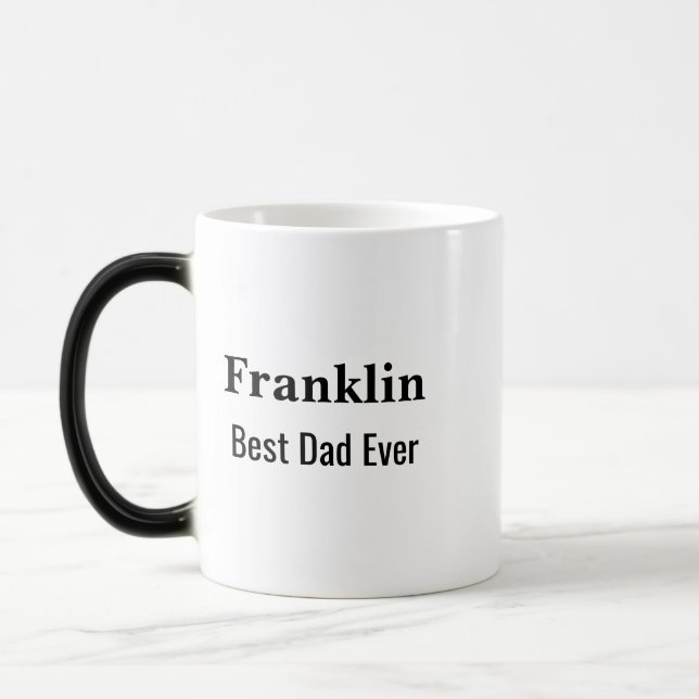 Taza Mágica Personalised Best Dad Ever Monogrammed  (Izquierda)