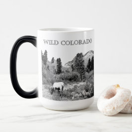 Taza Mágica Personaliza la Naturaleza del Ciervo de Colorado