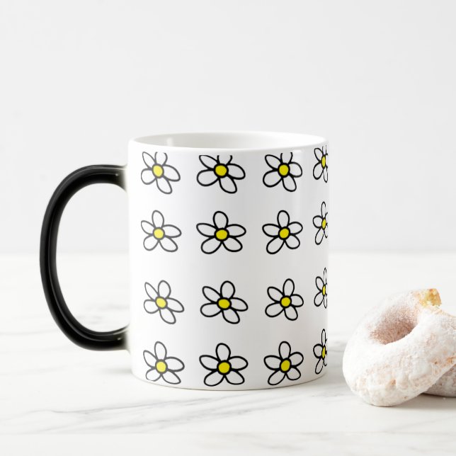 Taza Mágica Personalizable Daisies (Con donut)