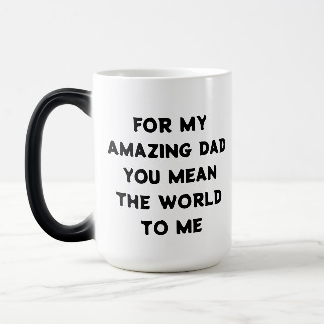 Taza Mágica Personalizable de amor oceánico café de papá (Izquierda)