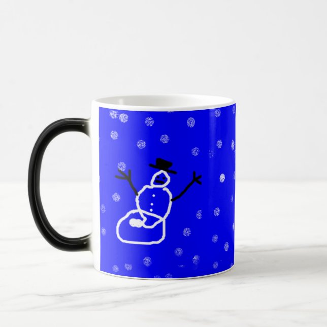 Taza Mágica Personalizable de peluche de Navidades de vacacion (Izquierda)