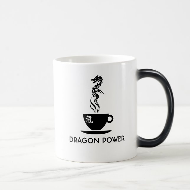 Taza Mágica Personalizable de poder Dragon divertido (Derecha)