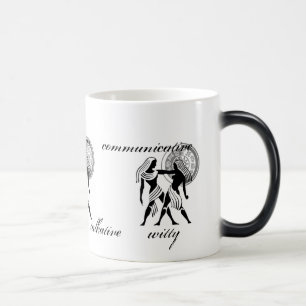 Taza Mágica Personalizable Gemini traza el zodiaco al estilo g