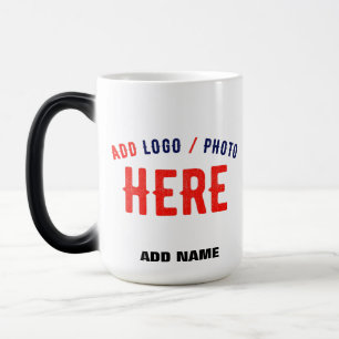 TAZA MÁGICA PERSONALIZABLE MODERNO ESTILO BLANCO VERIFICADO MA