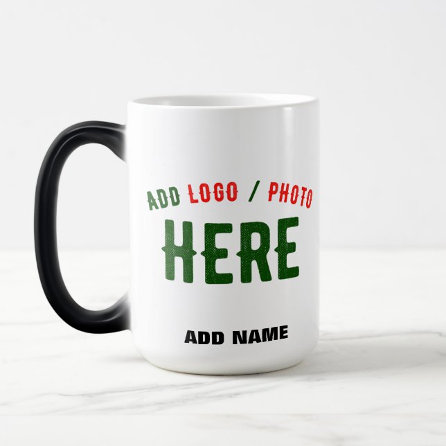 TAZA MÁGICA PERSONALIZABLE MODERNO ESTILO BLANCO VERIFICADO MA (Izquierda)