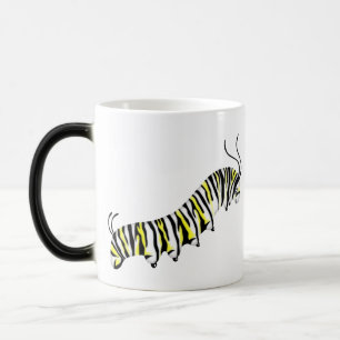 Taza Mágica Personalizable Personalizado Oruga Amarilla Drinkw
