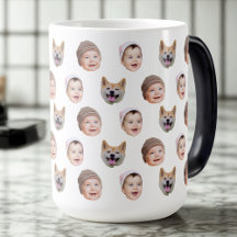 Personalizado Bebé Face Mug, Familia Personalizado