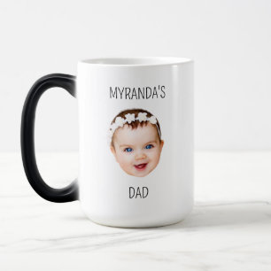 Taza Mágica Personalizado bebé foto cara papá madres niños