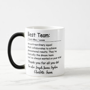 Taza Mágica Personalizado de apreciación del empleado de la de