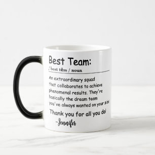 Taza Mágica Personalizado de apreciación del empleado de la de