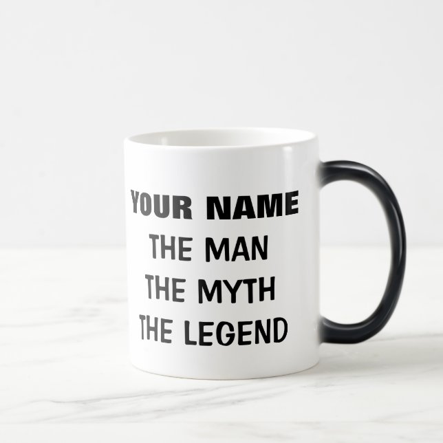 Taza Mágica Personalizado El hombre el mito de la leyenda del  (Derecha)