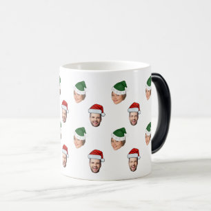 Taza Mágica Personalizado Face 2 Fotos Regalo de Navidades de
