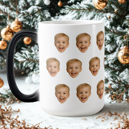 Taza Mágica Personalizado Face Mug, foto personalizada de cara