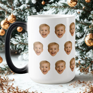 Taza Mágica Personalizado Face Mug, foto personalizada de cara