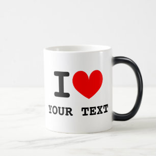 Taza Mágica Personalizado I corazón 11oz morphing mug blanco y