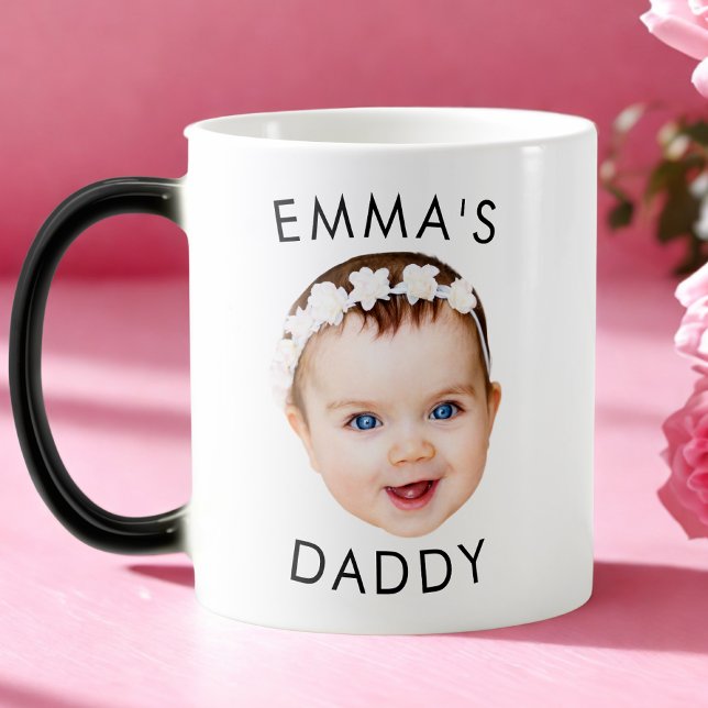 Taza Mágica Personalizado Mug, Baby Mug, Dad Birday Gift, Face (Subido por el creador)