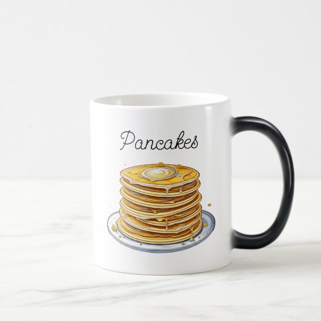 Taza Mágica Personalizado Pancakes | Yummy Foodie (Derecha)