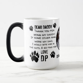 Taza Mágica ¡personalizado PUPPY DOG DADDY! QUERIDA DAD mascot