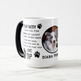 Taza Mágica ¡personalizado PUPPY DOG DADDY! QUERIDA DAD mascot