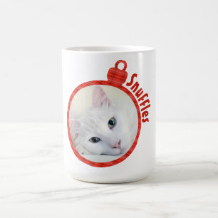 Taza Mágica Personalizado Red Plaid Coffee Mug - Añadir su fot