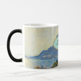 Taza Mágica Personalizado "Su Nombre" Claude Monet Mountain