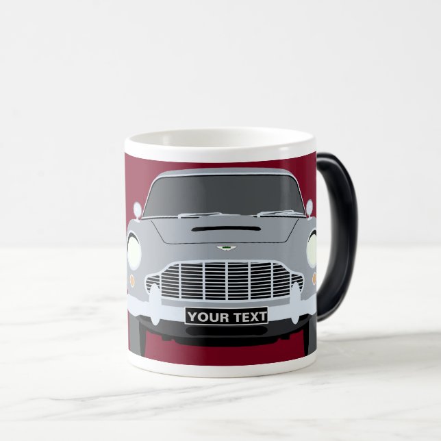 Taza Mágica PERSONALIZAR EL coche deportivo BRITÁNICO DB5 (Anverso derecho)