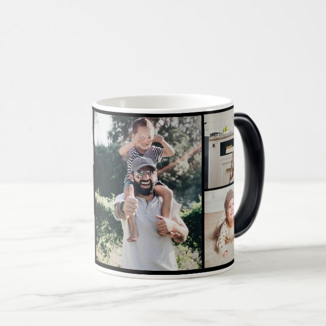 TAZA MÁGICA PERSONALIZED MUG, WITH PHOTOS FOR THE HAPPIEST DAD (Anverso derecho)