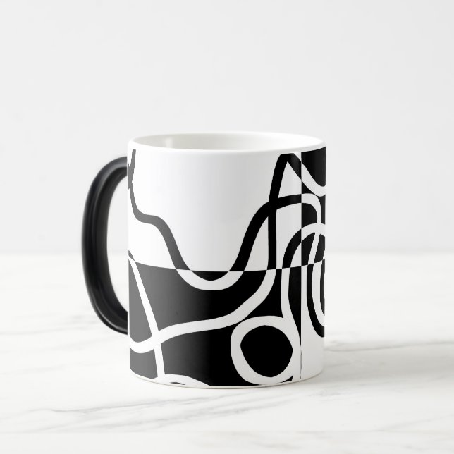 Taza Mágica Persuasión lineal II: Resumen en blanco y negro (Anverso izquierdo)