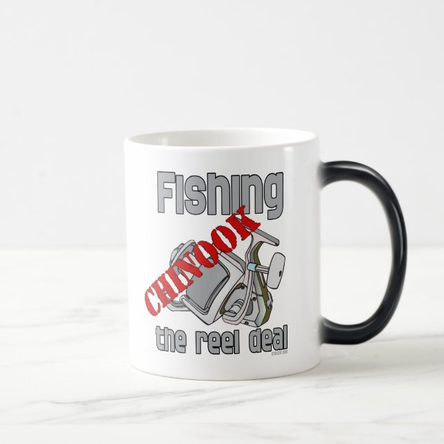 Taza Mágica Pesca Del Salmón Chinook (Derecha)