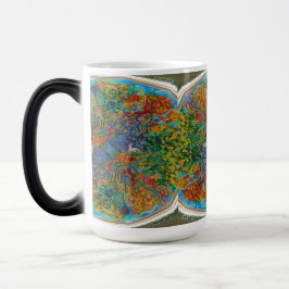 Taza Mágica Pescado en el océano Resumen de arte