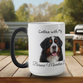 Taza Mágica   Pet Photo Bernese Mountain Dog  Personalize