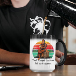Taza Mágica Pie Grande Sí, escuché que ese árbol cayó en el bo