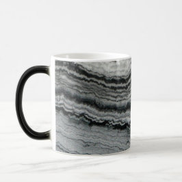 Taza Mágica Piedra gemela de mármol blanco negro de ágata
