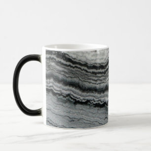 Taza Mágica Piedra gemela de mármol blanco negro de ágata