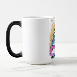 Taza Mágica Pila de catalovers de gatos