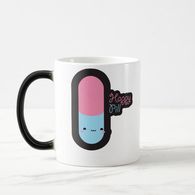 Taza Mágica Píldora feliz (Izquierda)