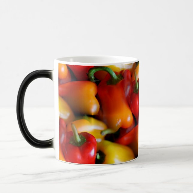 Taza Mágica Pimientos rojos y amarillos (Izquierda)
