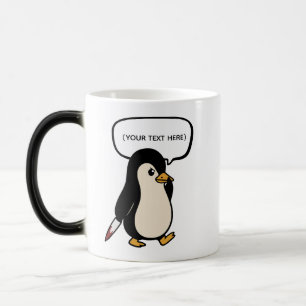 Taza Mágica Pingüino lindo pero travieso